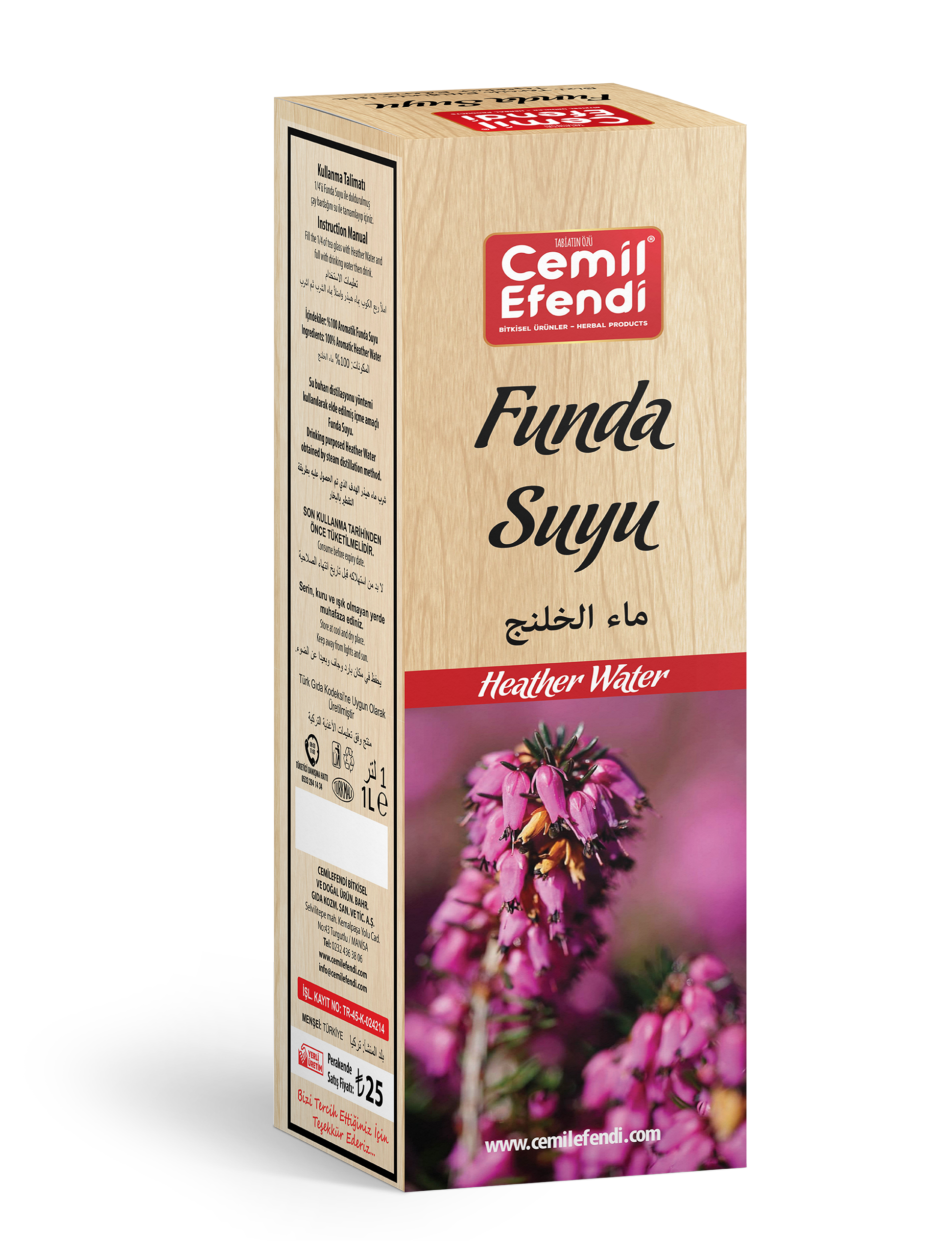 Heather Water 1L – Natuurlijk Struikheide Hydrolaat
