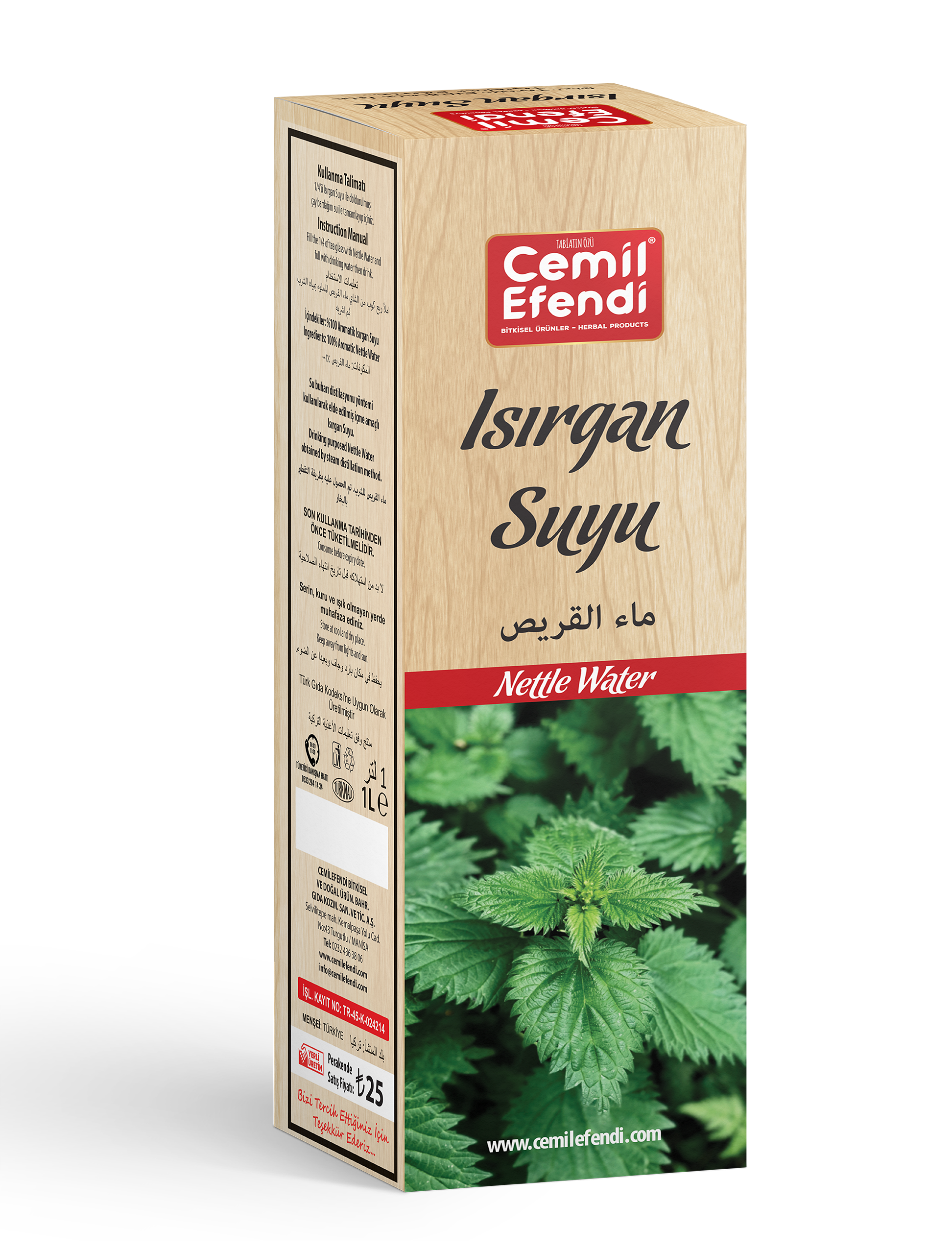 Brandnetelwater 1L – Natuurlijk Nettle Hydrolaat