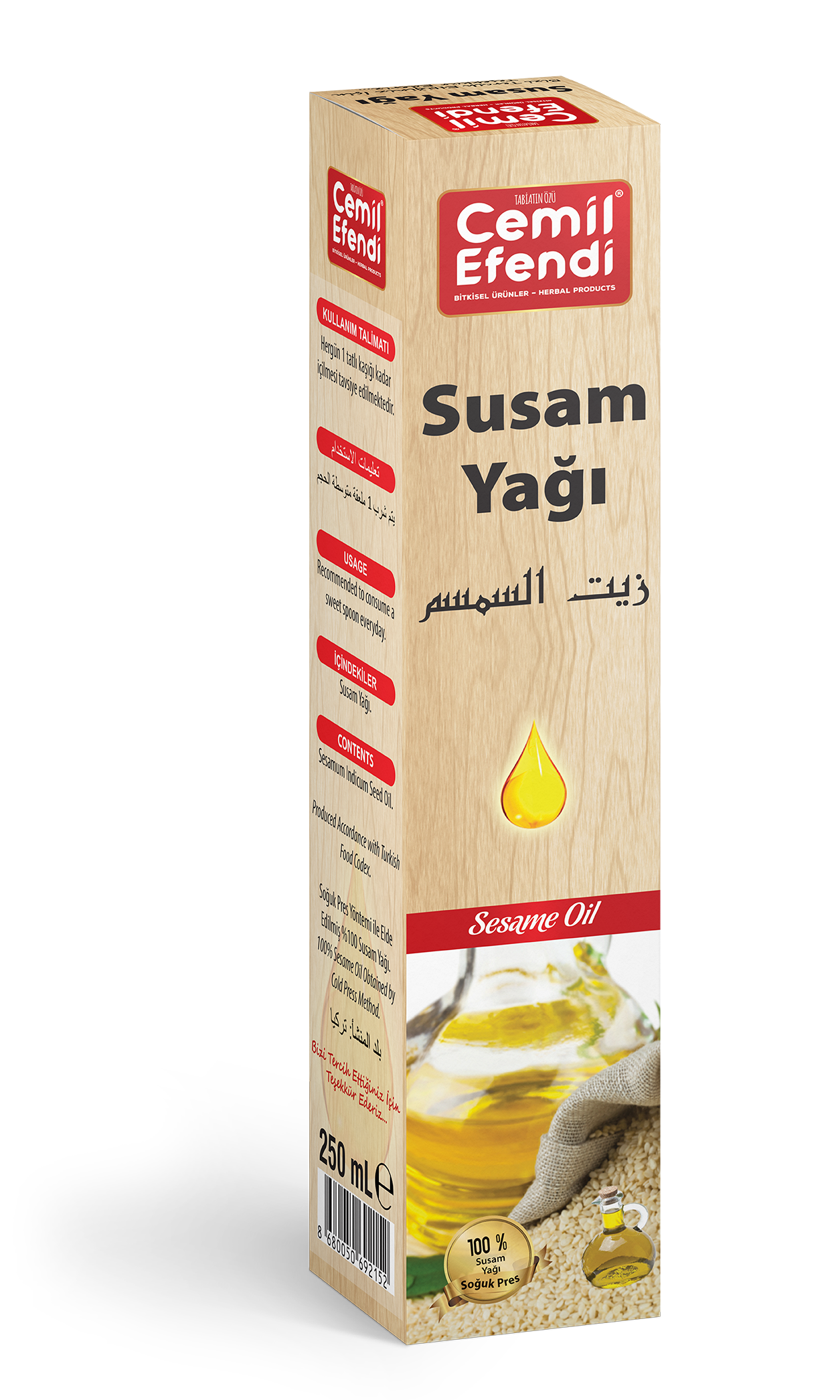 Sesam olie 50ml en 250ml